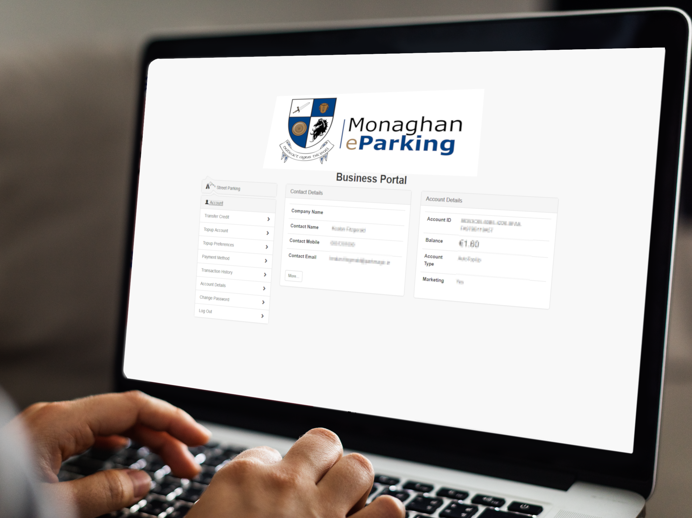 Monaghan eParking Business Account